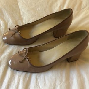 JCrew Kate block-heel ballet pumps